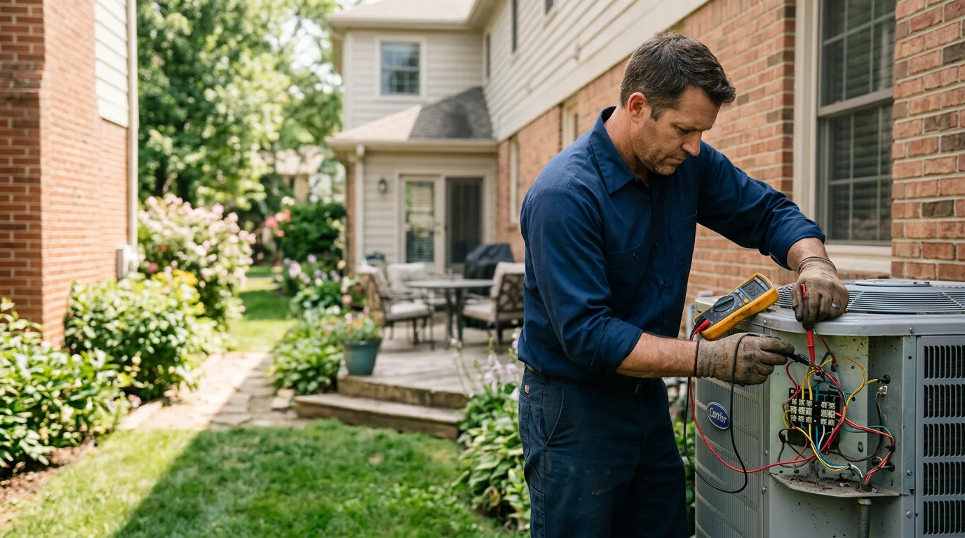 HVAC technician working near Pipestem, WV